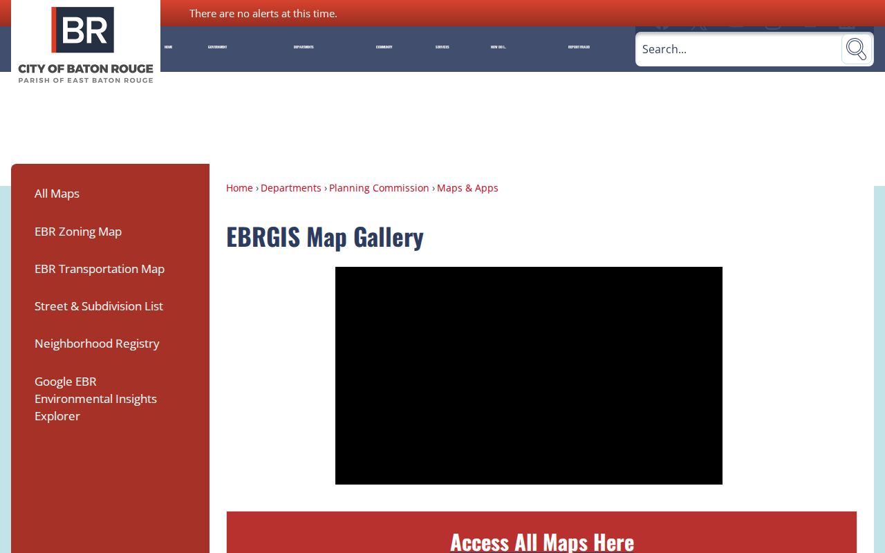 EBRGIS maps and apps used to study parcels near Central neighbors