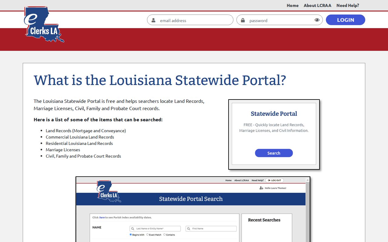 Central street directory statewide land records search